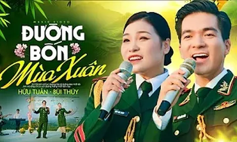 Ca khúc "Đường Bốn Mùa Xuân" do Ca sĩ Bùi Thúy và Ca sĩ Hữu Tuấn trình bày