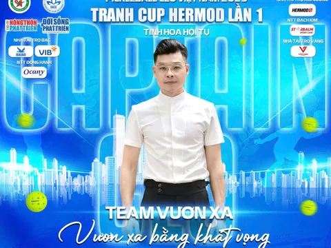 Lộ diện 8 thuyền trưởng tiên phong của giải Pickleball CEO Việt Nam 2025 - Tranh cúp Hermod lần I